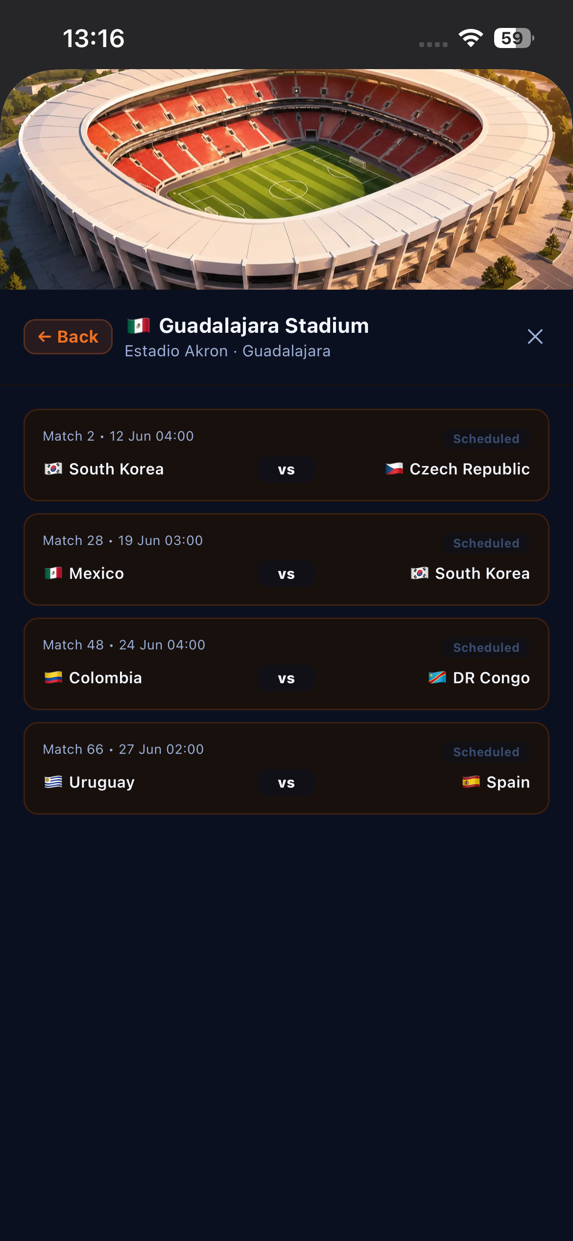 Groups screenshot